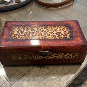12x6 leopard jewlery box